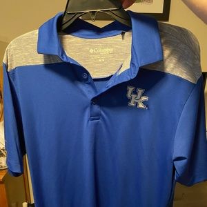 Columbia Kentucky Blue Polo Mens Medium